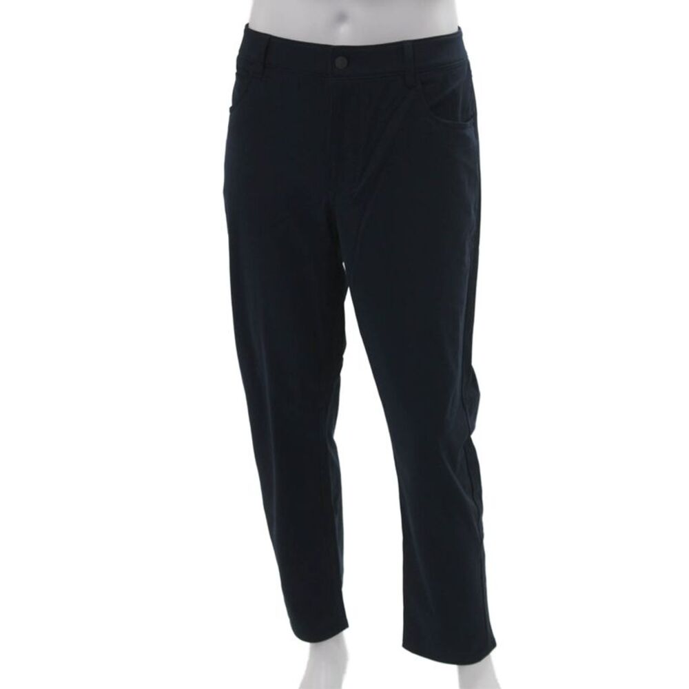 Johnnie-o Mens Dark Blue Polyester Pants Button Closure Size 35